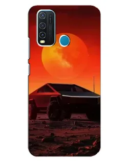 Чехол для Vivo Y30 с картинкой «Cybertruck на Марсе»