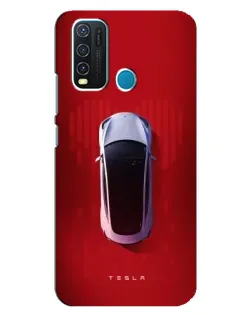 Чехол для Vivo Y30 с картинкой «Tesla Top View»