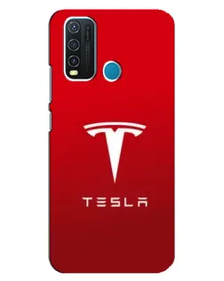 Чехол для Vivo Y30 с картинкой «Tesla Red Classic»