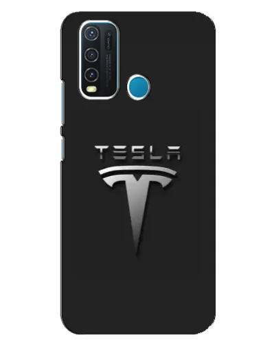 Чехол для Vivo Y30 с картинкой «Стальной логотип Tesla» Чехол для Vivo Y30 с картинкой «Стальной логотип Tesla»
