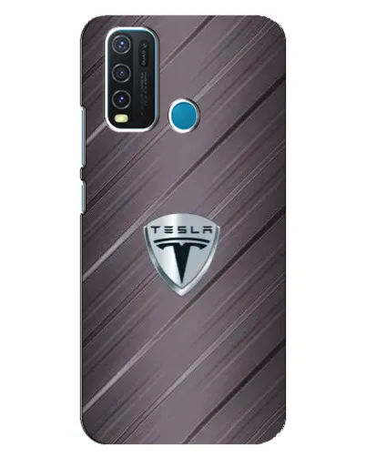 Чехол для Vivo Y30 с картинкой «Металлическая текстура Tesla» Чехол для Vivo Y30 с картинкой «Металлическая текстура Tesla»