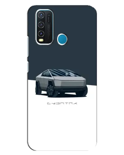 Чехол для Vivo Y30 с картинкой «Серебристый Cybertruck Tesla» Чехол для Vivo Y30 с картинкой «Серебристый Cybertruck Tesla»