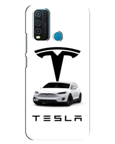Чехол для Vivo Y30 с картинкой «Tesla White Style» Чехол для Vivo Y30 с картинкой «Tesla White Style»