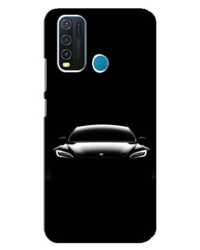 Чехол для Vivo Y30 с картинкой «Фары Tesla Night» Чехол для Vivo Y30 с картинкой «Фары Tesla Night»