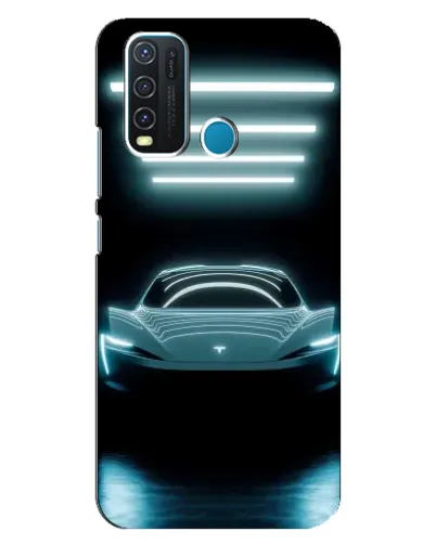 Чехол для Vivo Y30 с картинкой «Tesla в неоне» Чехол для Vivo Y30 с картинкой «Tesla в неоне»