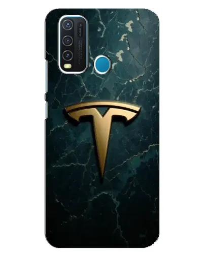 Чехол для Vivo Y30 с картинкой «Мраморная Tesla Gold» Чехол для Vivo Y30 с картинкой «Мраморная Tesla Gold»