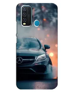Чехол для Vivo Y30 с картинкой «Mercedes — ночной город»