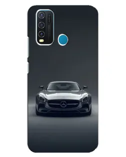 Чехол для Vivo Y30 с картинкой «Mercedes на черном»