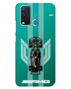 Чехол для Vivo Y30 с картинкой «Mercedes AMG Petronas»