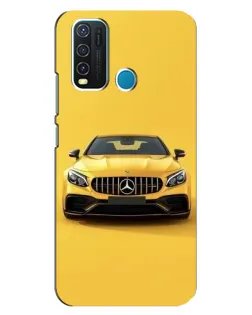 Чехол для Vivo Y30 с картинкой «Желтый Mercedes GT»