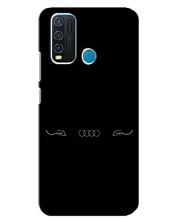 Чехол для Vivo Y30 с картинкой «Audi — световой подпись»