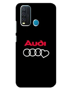 Чехол для Vivo Y30 с картинкой «Логотип Audi Heart»