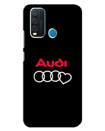 Чехол для Vivo Y30 с картинкой «Логотип Audi Heart»