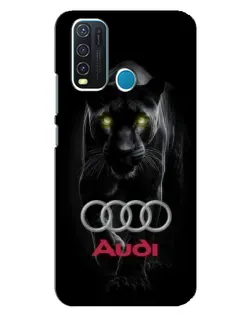 Чехол для Vivo Y30 с картинкой «Пантера и Audi»