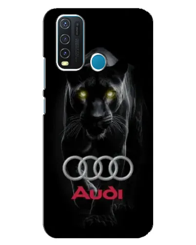 Чехол для Vivo Y30 с картинкой «Пантера и Audi»