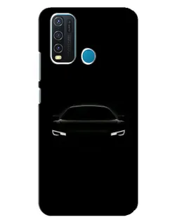Чехол для Vivo Y30 с картинкой «Взгляд Audi в темноте»