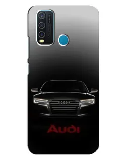 Чехол для Vivo Y30 с картинкой «Audi — градиентный контур»