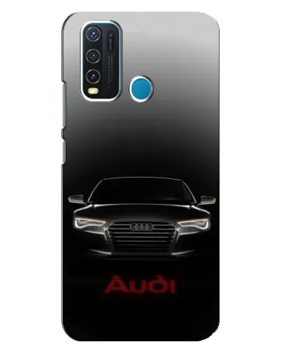 Чехол для Vivo Y30 с картинкой «Audi — градиентный контур»
