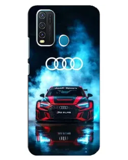 Чехол для Vivo Y30 с картинкой «Audi Sport — неон»
