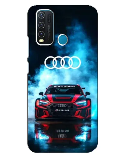 Чехол для Vivo Y30 с картинкой «Audi Sport — неон»