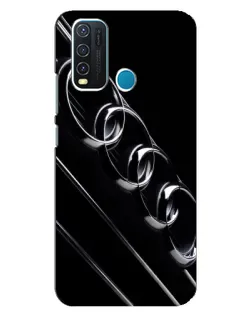 Чехол для Vivo Y30 с картинкой «Audi — абстрактные кольца»