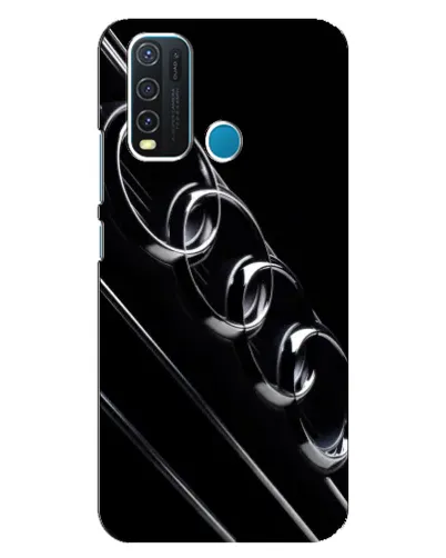 Чехол для Vivo Y30 с картинкой «Audi — абстрактные кольца»