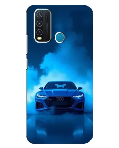Чехол для Vivo Y30 с картинкой «Audi — голубая энергия»