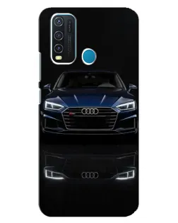 Чехол для Vivo Y30 с картинкой «Audi — ночное отражение»