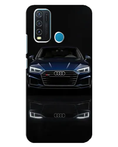 Чехол для Vivo Y30 с картинкой «Audi — ночное отражение»