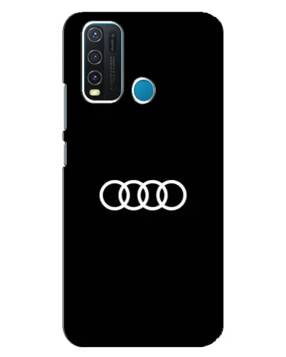 Чехол для Vivo Y30 с картинкой «Audi White Logo»