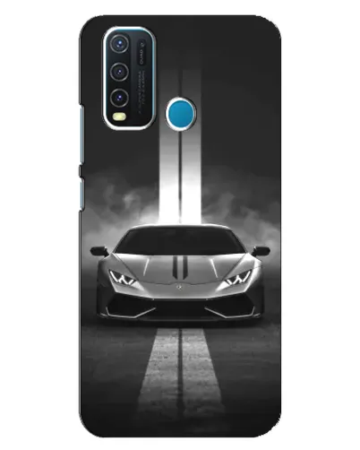 Чехол для Vivo Y30 с картинкой «Lamborghini симметрия дорог»