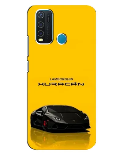 Чехол для Vivo Y30 с картинкой «Lamborghini Huracan черный»