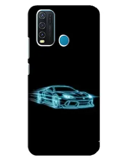 Чехол для Vivo Y30 с картинкой «Неоновый контур Lamborghini» Чехол для Vivo Y30 с картинкой «Неоновый контур Lamborghini»
