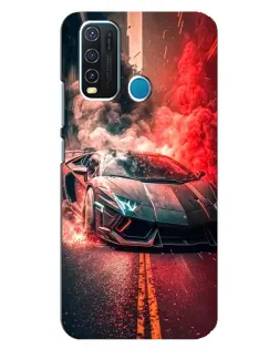 Чехол для Vivo Y30 с картинкой «Lamborghini красный дым» Чехол для Vivo Y30 с картинкой «Lamborghini красный дым»