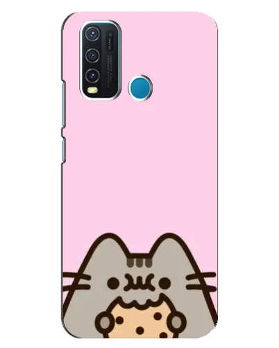 Чехол для Vivo Y30 с картинкой «Pusheen и печенье» Чехол для Vivo Y30 с картинкой «Pusheen и печенье»