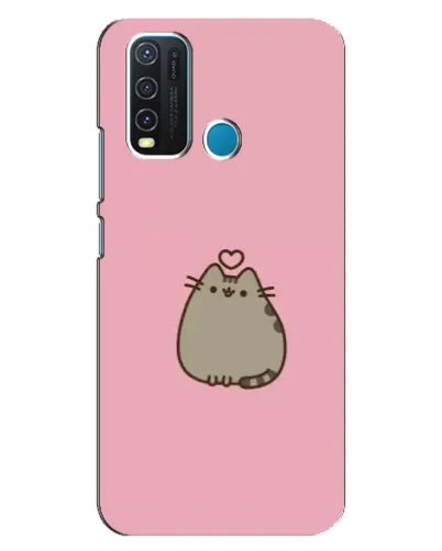 Чехол для Vivo Y30 с картинкой «Pusheen сердце» Чехол для Vivo Y30 с картинкой «Pusheen сердце»