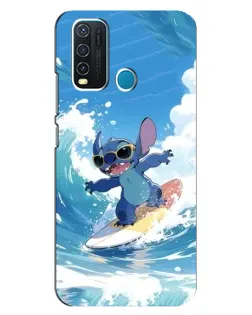 Чехол для Vivo Y30 с картинкой «Стич на волне» Чехол для Vivo Y30 с картинкой «Стич на волне»