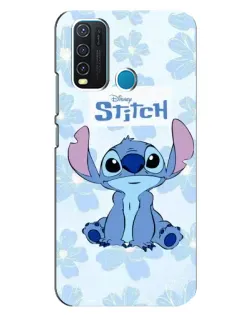 Чехол для Vivo Y30 с картинкой «Stitch среди цветов» Чехол для Vivo Y30 с картинкой «Stitch среди цветов»