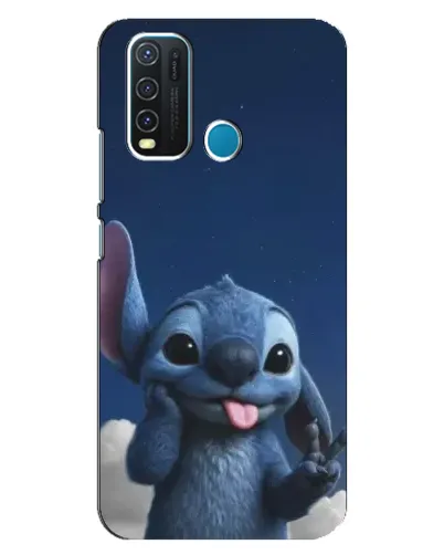 Чехол для Vivo Y30 с картинкой «Стич в облаках»