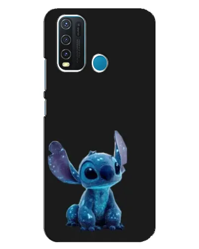 Чехол для Vivo Y30 с картинкой «Стич на черном»