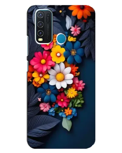 Чехол для Vivo Y30 с картинкой «Цветочная феерия»