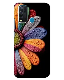 Чехол для Vivo Y30 с картинкой «Радужный цветок»