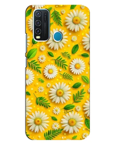 Чехол для Vivo Y30 с картинкой «Ромашковое солнце»