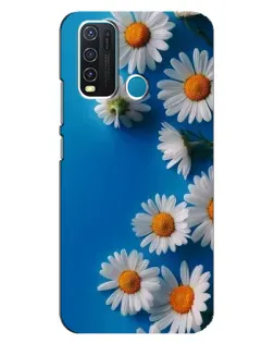 Чехол для Vivo Y30 с картинкой «Белоснежные маргаритки»