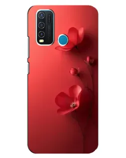 Чехол для Vivo Y30 с картинкой «Маковые соцветия»