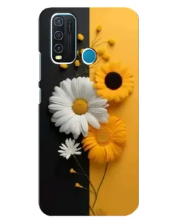 Чехол для Vivo Y30 с картинкой «Подсолнух и ромашка»