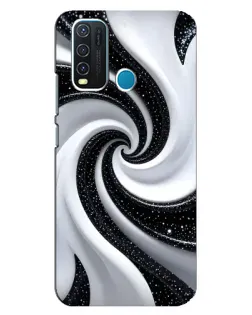 Чехол для Vivo Y30 с картинкой «Черно-белая спираль» Чехол для Vivo Y30 с картинкой «Черно-белая спираль»