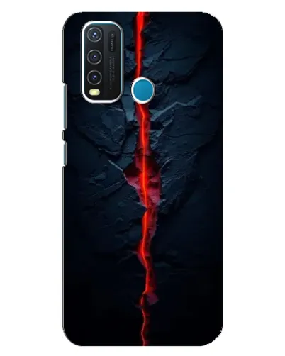 Чехол для Vivo Y30 с картинкой «Kрасная лавовая трещина» Чехол для Vivo Y30 с картинкой «Kрасная лавовая трещина»