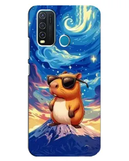 Чехол для Vivo Y30 с картинкой «Капибара Ван Гога»