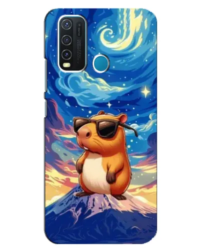 Чехол для Vivo Y30 с картинкой «Капибара Ван Гога»